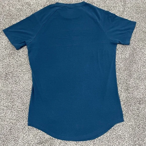 Gymshark Shirt Mens Medium LIFTING CLUB RARE Curved Hem Athletic Black Workout - Picture 8 of 9